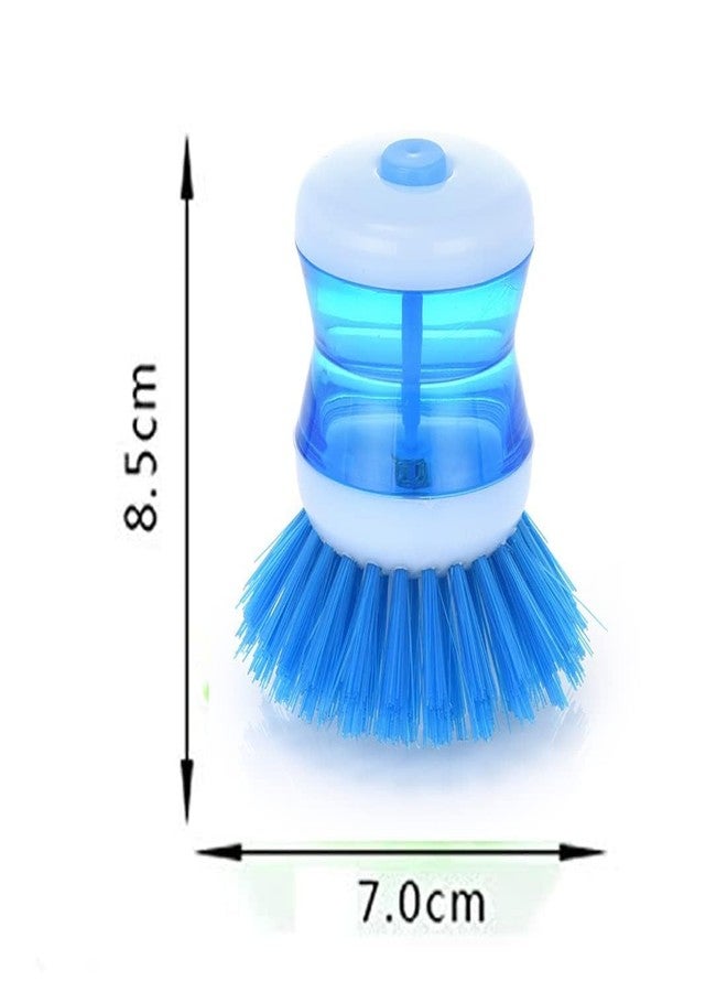 JERN Kitchen Utilities and Dish/Washbasin Plastic Cleaning Brush with Liquid Soap Dispenser - Dish Cleaner Utensils Brush (1) - Image 2